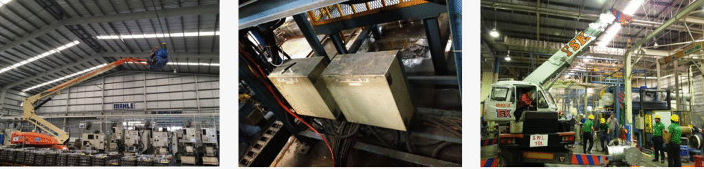 ผู้รับเหมางานไฟฟ้าโรงงาน  